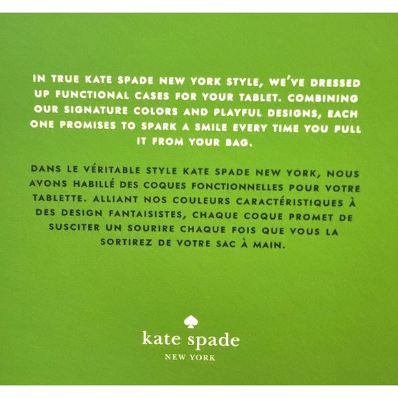 Kate Spade Samsung Galaxy Tab A Nook Folio Case Black NEW in Package - Picture 6 of 8